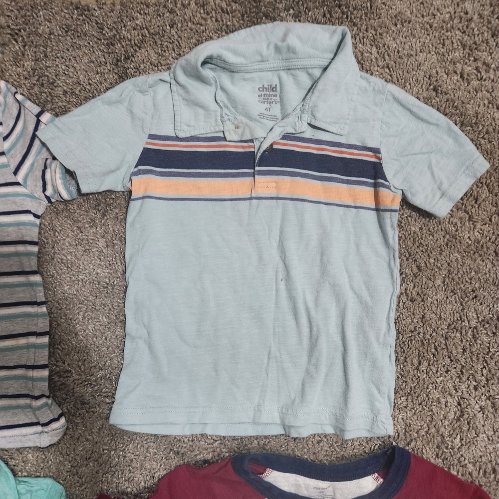 Carter's Assorted Striped and Solid Tees - Picture 6 of 9
